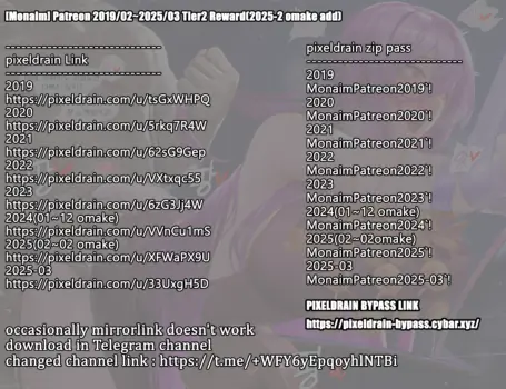 [Monaim] Patreon 2019/02~2025/03 Tier2 Reward(2025-2 omake add)