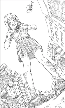 [rock_suno] Kyodai Musume Jii 1-3 | Giantess Masturbation 1-3 [English]