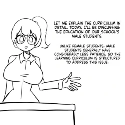 (Au79) (Pixiv) A school in a female-dominated society."