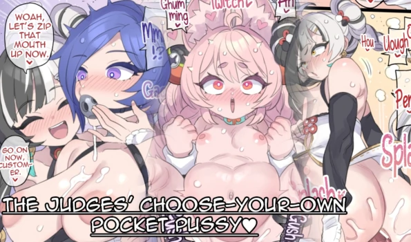 [Mimonel] Saiketsu-kan-tachi no yoridori nama onaho♥ | The Judges' Choose-Your-Own pocket pussy ♥ [English] [Shiririn]