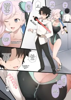 [Terasu MC] Mizugi Musashi ni Mitsugasareta Ue ni Kokujin Dekachinpo NTR Douga de Medb ni Chinpo Shibakareru Manga (Fate/Grand Order) [English] [MASCIAlla]